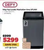 HiFi Corp DEFY 14kg Top Loader Manhattan Grey DTL160 offer