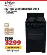 HiFi Corp Univa 58L 4 Plate Electric Stove Black U405-1 offer