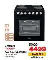 HiFi Corp Univa Oven Solid Hob U336B-1 offer