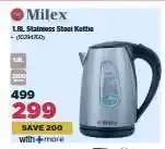 HiFi Corp Milex 1.8L Stainless Steel Kettle offer
