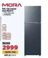 HiFi Corp MORA 154L Top Freezer Gray M225TG offer