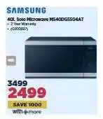 HiFi Corp Samsung 40L Solo Microwave MS40DGS504AT offer