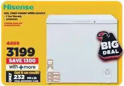 HiFi Corp Hisense 198L Chest Freezer White H245CF offer