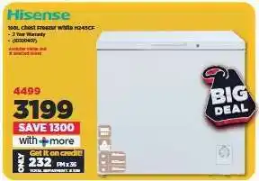 HiFi Corp Hisense 198L Chest Freezer White H245CF offer