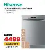 HiFi Corp Hisense 15 Place Dishwasher Silver H13DX offer