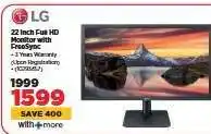HiFi Corp LG 22 Inch Full HD Monitor with FreeSync offer