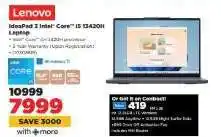 HiFi Corp Lenovo IdeaPad 3 Intel Core i5 13420H Laptop offer