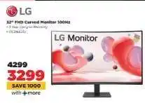 HiFi Corp LG 32 FHD Curved Monitor 100Hz offer