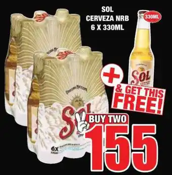 Boxer SOL CERVEZA NRB 6 X 330ML offer