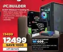 HiFi Corp PCBuilder SCOUT Windows 11 Gaming PC offer