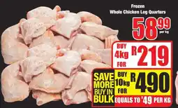 Boxer Frozen Whole Chicken Leg Quarters offer