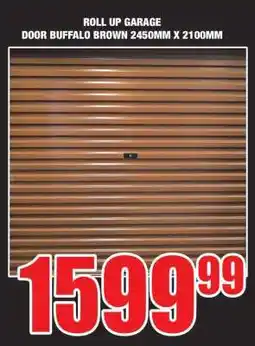Boxer ROLL UP GARAGE DOOR BUFFALO BROWN 2450MM X 2100MM offer