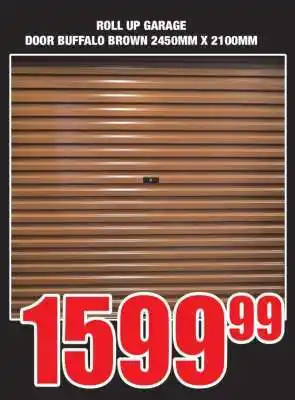 Boxer ROLL UP GARAGE DOOR BUFFALO BROWN 2450MM X 2100MM offer