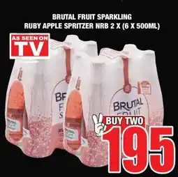 Boxer BRUTAL FRUIT SPARKLING RUBY APPLE SPRITZER NRB 2 X (6 X 500ML) offer
