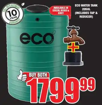Boxer ECO WATER TANK 2050L (INCLUDES TAP & REDUCER) offer
