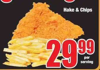 Boxer Hake & Chips offer