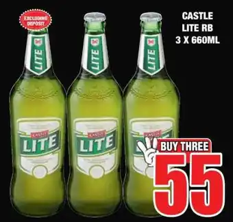 Boxer CASTLE LITE RB 3 X 660ML offer
