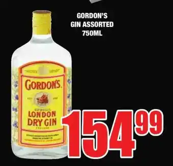 Boxer GORDON’S Gin Assorted 750ml offer