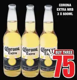 Boxer CORONA EXTRA NRB 3 X 600ML offer