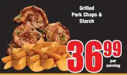 Boxer Grilled Pork Chops & Starch offer