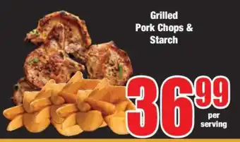 Boxer Grilled Pork Chops & Starch offer