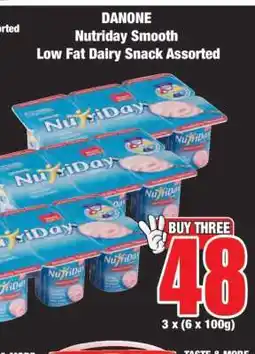 Boxer DANONE Nutriday Smooth Low Fat Dairy Snack Assorted offer
