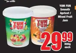 Boxer YUM FUN Smooth Apricot / Mixed Fruit Jam offer