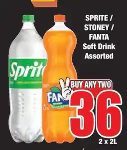 Boxer SPRITE / STONEY / FANTA Soft Drink Assorted offer