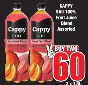 Boxer CAPPY Still 100% Fruit Juice Blend Assorted offer
