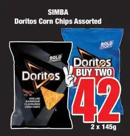 Boxer SIMBA Doritos Corn Chips Assorted offer