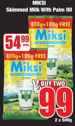 Boxer MIKSI Skimmed Milk With Palm Oil offer