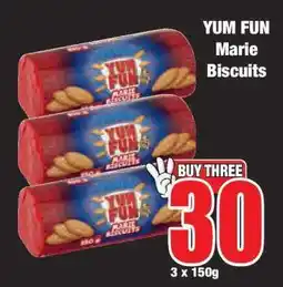 Boxer YUM FUN Marie Biscuits offer