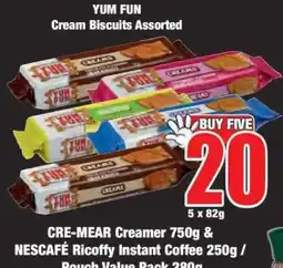 Boxer YUM FUN Cream Biscuits Assorted offer