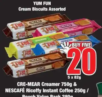 Boxer YUM FUN Cream Biscuits Assorted offer