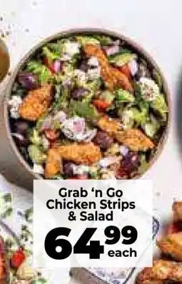 Food Lover's Market Grab ‘n Go Chicken Strips & Salad offer
