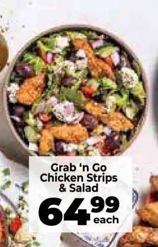 Food Lover's Market Grab ‘n Go Chicken Strips & Salad offer