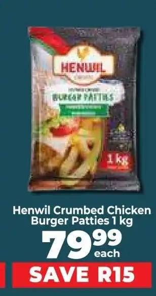 Food Lover's Market Henwil Crumbed Chicken Burger Patties 1 kg offer