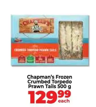 Food Lover's Market Chapman's Frozen Crumbed Torpedo Prawn Tails 500 g offer
