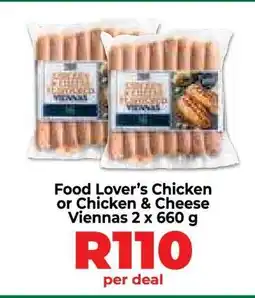 Food Lover's Market Food Lover's Chicken or Chicken & Cheese Viennas offer