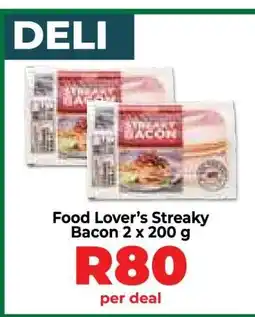 Food Lover's Market Food Lover’s Streaky Bacon 2 x 200 g offer