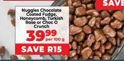 Food Lover's Market Nuggles Chocolate Coated Fudge, Honeycomb, Turkish Rose or Choc O Crunch offer