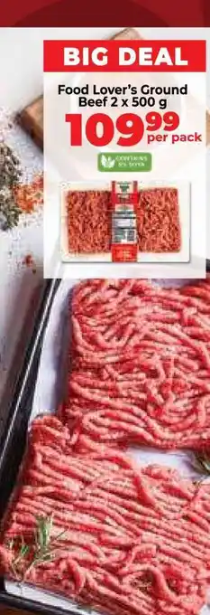 Food Lover's Market Food Lover’s Ground Beef 2 x 500 g offer
