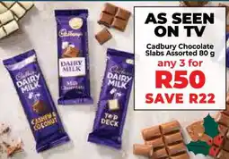 Food Lover's Market Cadbury Chocolate Slabs Assorted 80 g offer