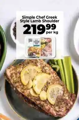 Food Lover's Market Simple Chef Greek Style Lamb Shoulder offer