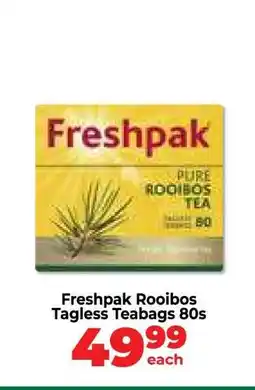 Food Lover's Market Freshpak Rooibos Tagless Teabags 80s offer