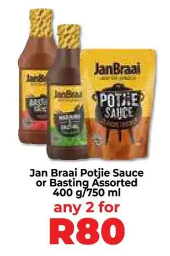 Food Lover's Market Jan Braai Potjie Sauce or Basting Assorted offer