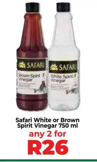 Food Lover's Market Safari White or Brown Spirit Vinegar 750 ml offer