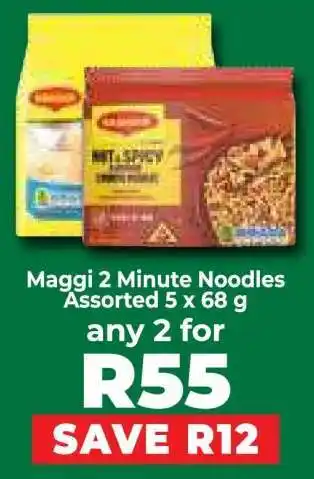 Food Lover's Market Maggi 2 Minute Noodles Assorted 5 x 68 g offer