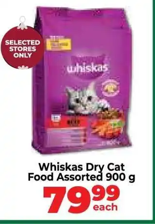 Food Lover's Market Whiskas Dry Cat Food Assorted 900 g offer