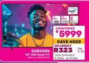 Game Samsung 58 (147cm) UHD Smart TV offer